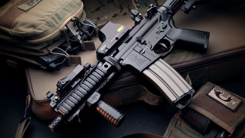 Defender 2000, LMT, assault rifle, ASG, bullets, ammunition, camo (horizontal)