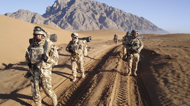 Romanian Armed Forces, soldier, Romania, mountain, Afghanistan, patrol (horizontal)