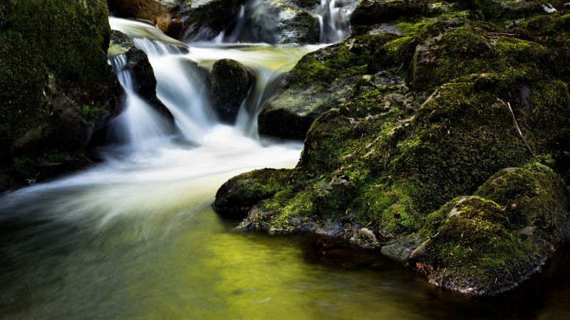 Waterfall, Ireland, 4K (horizontal)