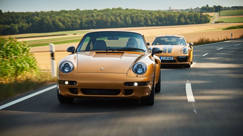 Porsche 993 Turbo S Project Gold, 2018 Cars, limited edition, 4K (horizontal)