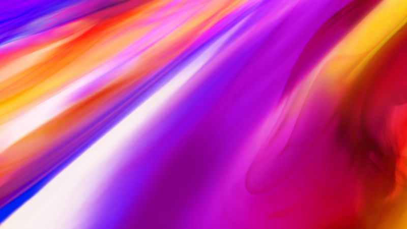LG G7 ThinQ, abstract, colorful, Android 8.0, 4K (horizontal)