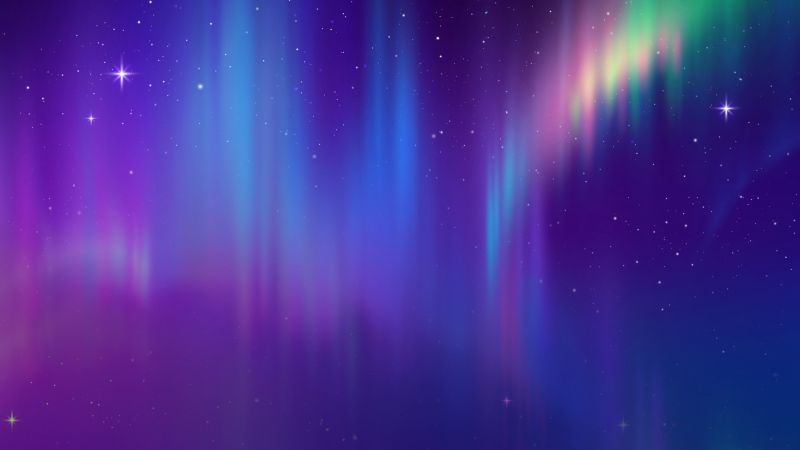 aurora, space, abstract, HD (horizontal)