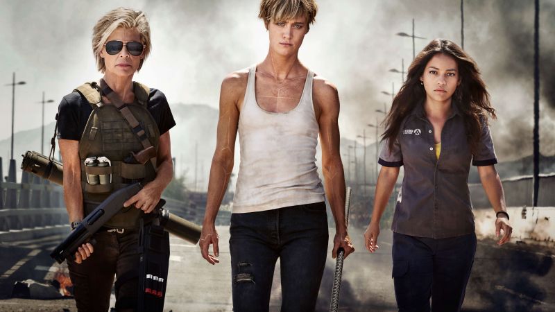 Terminator: Dark Fate, Mackenzie Davis, Linda Hamilton, Natalia Reyes, 5k (horizontal)