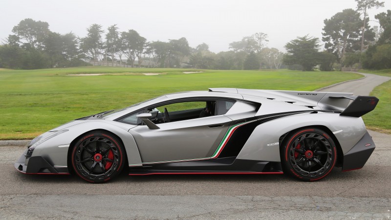 Lamborghini Veneno, supercar, Lamborghini, sports car, limited edition, speed, side (horizontal)