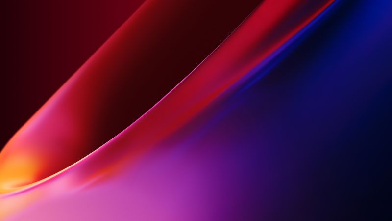 OnePlus 7T, abstract, colorful, 4K (horizontal)