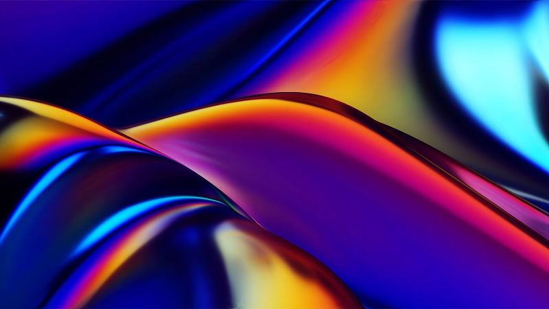 Apple Pro Display XDR, abstract, colorful, 5K (horizontal)