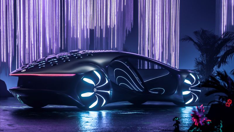 Mercedes-Benz VISION AVTR, CES 2020, electric cars, 4K (horizontal)