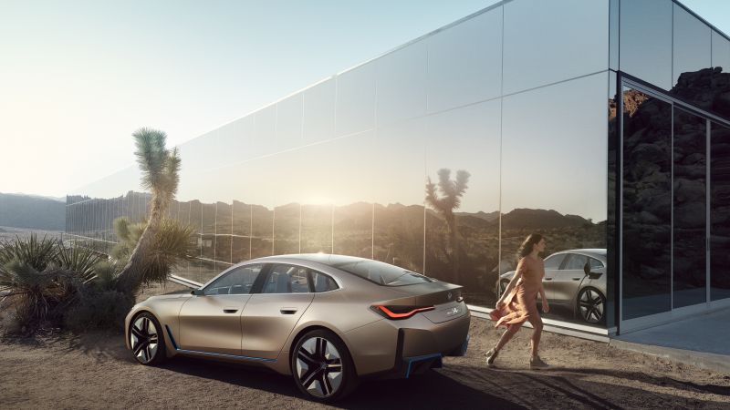 BMW i4, 2021 cars, electric cars, 4K (horizontal)
