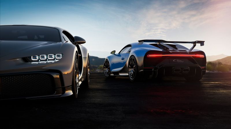 Bugatti Chiron Pur Sport, 2020 cars, supercar, 4K (horizontal)