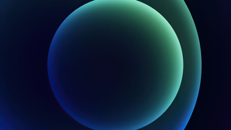 iPhone 12, blue, abstract, Apple October 2020 Event, 4K (horizontal)