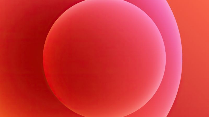 iPhone 12, red, abstract, Apple October 2020 Event, 4K (horizontal)
