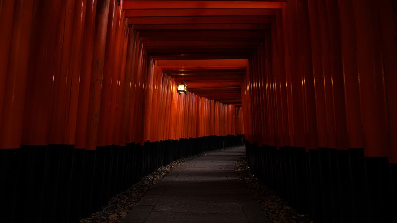 Japan, Kyoto, red, 5K (horizontal)