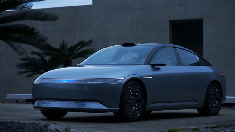 Afeela Prototype, 2023 cars, electric cars, 4K (horizontal)