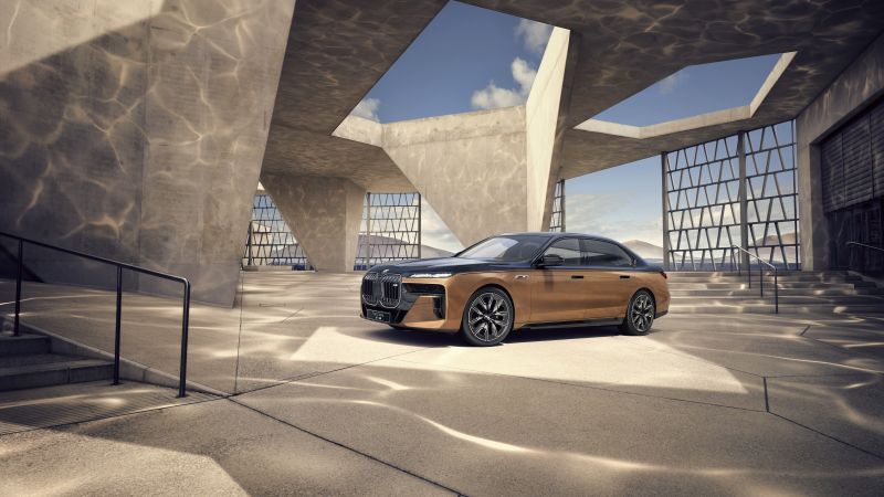 BMW i7 M70L xDrive, 2023 cars, electric cars, Shanghai Auto Show 2023, 5K (horizontal)
