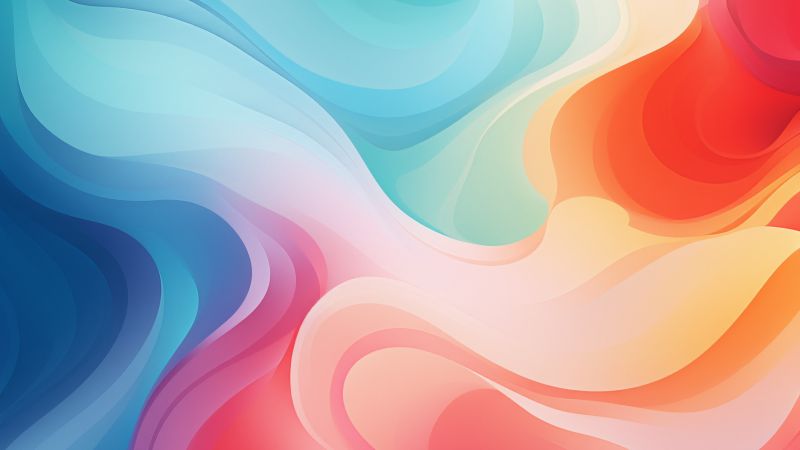 abstract, flow, colorful, 5K (horizontal)