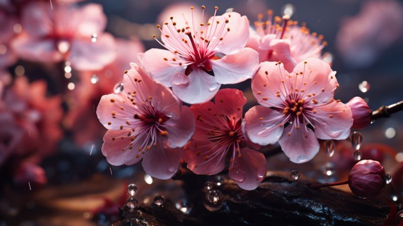 flowers, blossom, pink (horizontal)