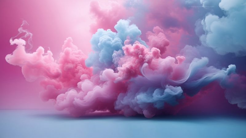 smoke, colorful, iPhone 15 (horizontal)