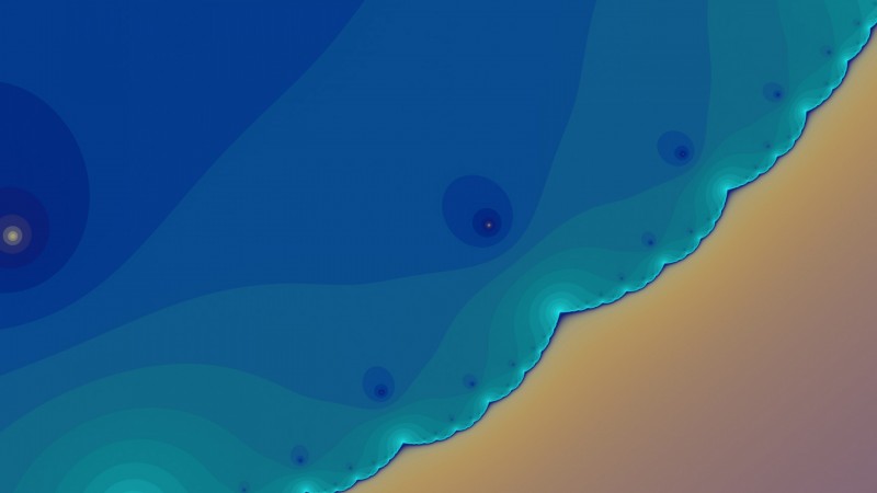 crystal, 4k, HD wallpaper, waves, blue, brown, pattern, background (horizontal)