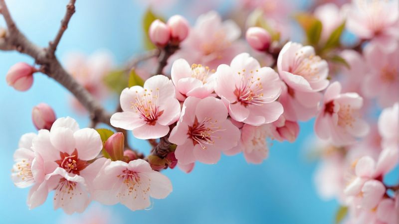 Blossom, flowers, pink (horizontal)