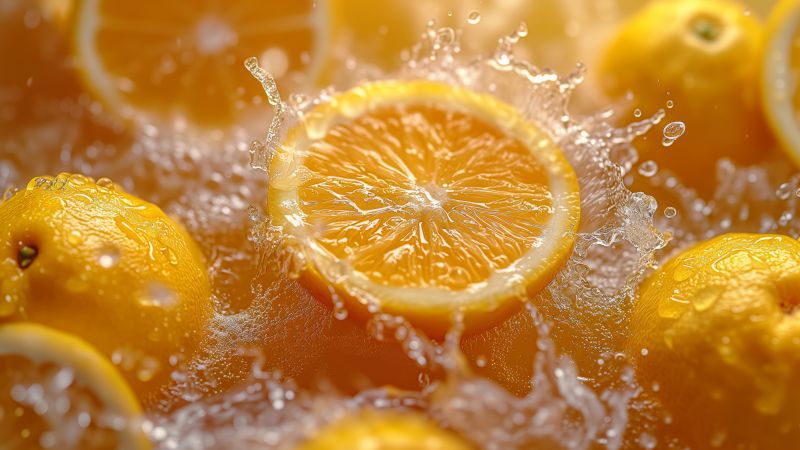 lemon, water (horizontal)
