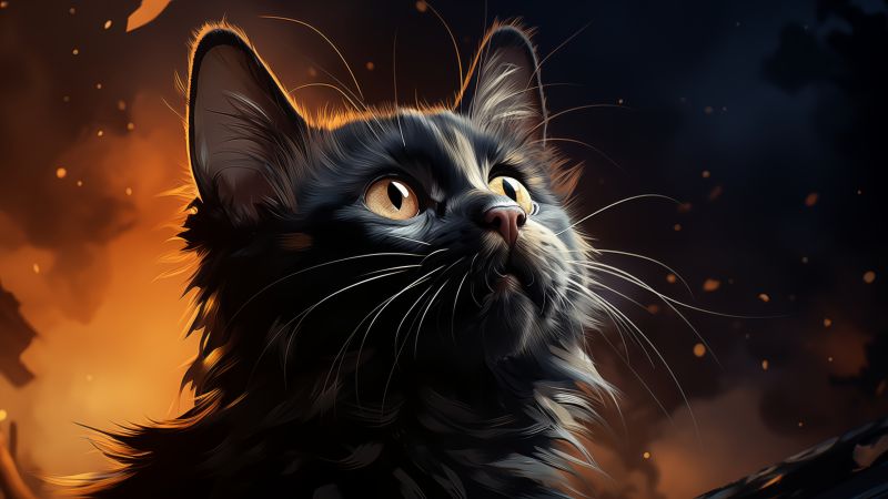cat, black, user avatar (horizontal)