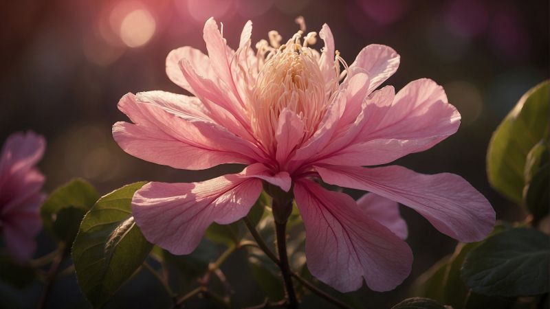 flower, pink (horizontal)