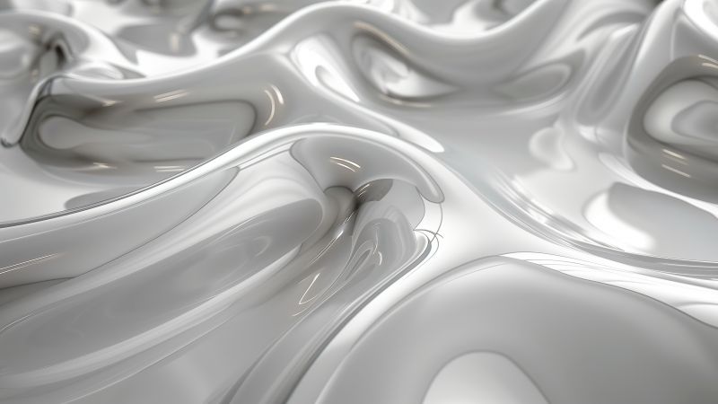 iPhone 16, waves, white (horizontal)