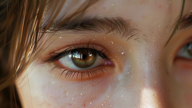 girl, eyelashes (horizontal)