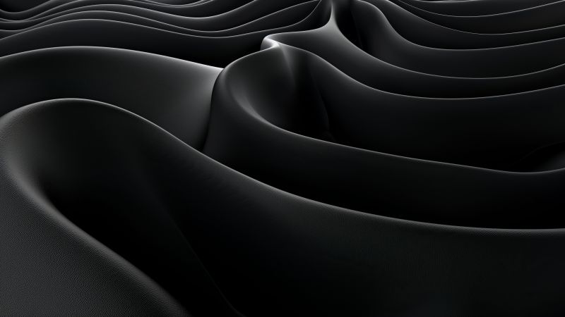 iPhone 16, waves, black (horizontal)
