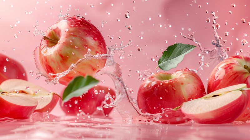 apple, water (horizontal)