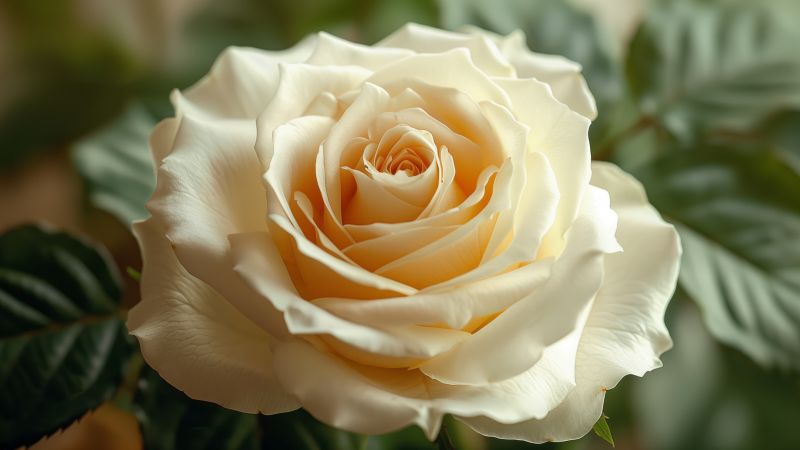 rose, white (horizontal)