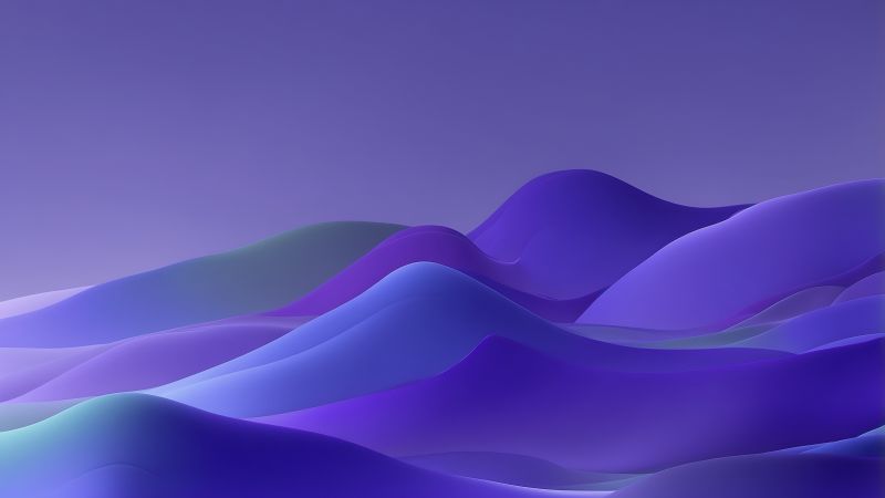 waves, violet (horizontal)