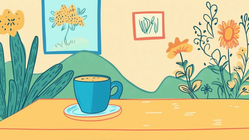 study wallpaper, back to school, productivity hacks, background for desktop wallpaper (horizontal)