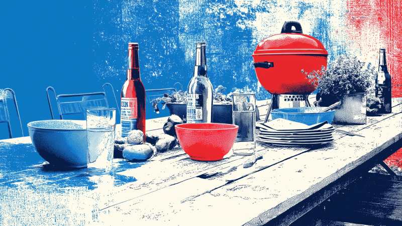 party wallpaper, summer cookout, holiday celebration, background for desktop wallpaper (horizontal)