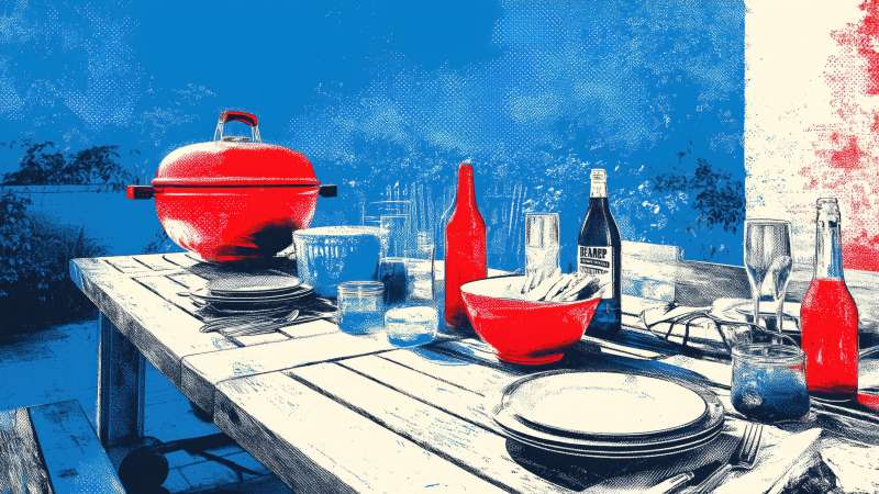 party wallpaper, barbecue recipes, holiday celebrations, background for desktop wallpaper (horizontal)