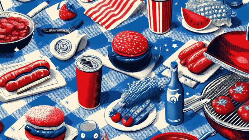 party wallpaper, barbecue recipes, holiday celebrations, background for desktop wallpaper (horizontal)