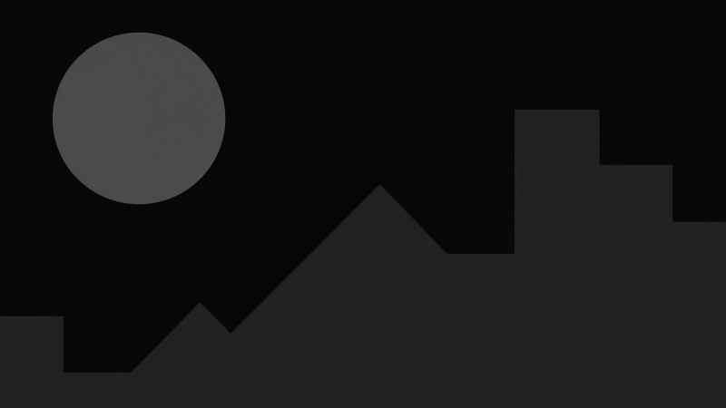 black shapes wallpaper, geometric design, geometric forms, background for desktop wallpaper (horizontal)