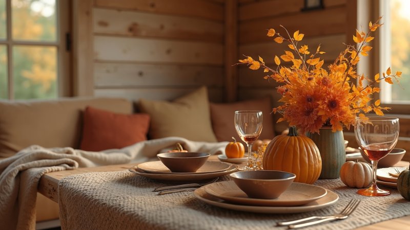 thanksgiving decorations wallpaper, thanksgiving decor, grateful hearts, background for desktop wallpaper (horizontal)
