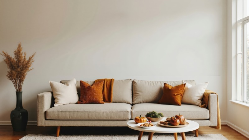 friendsgiving invitation wallpaper, grateful, fall festivities, background for desktop wallpaper (horizontal)