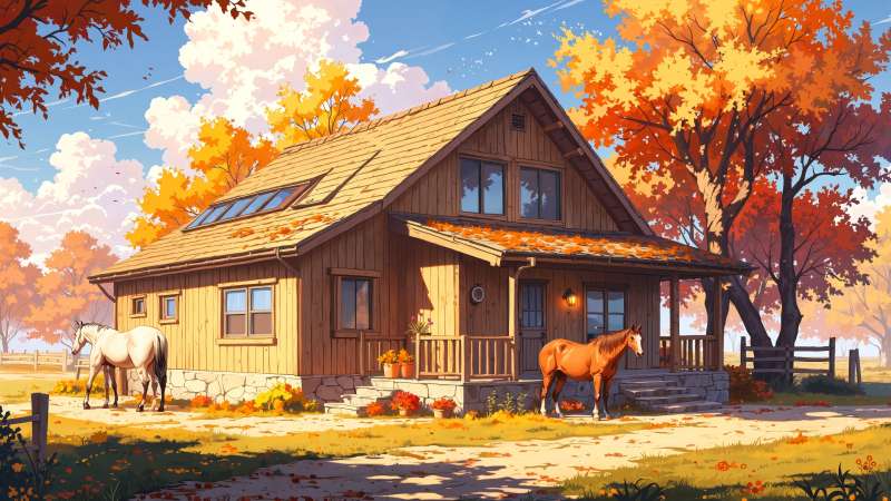 farmhouse background wallpaper, reclaimed wood, vintage charm, background for desktop wallpaper (horizontal)