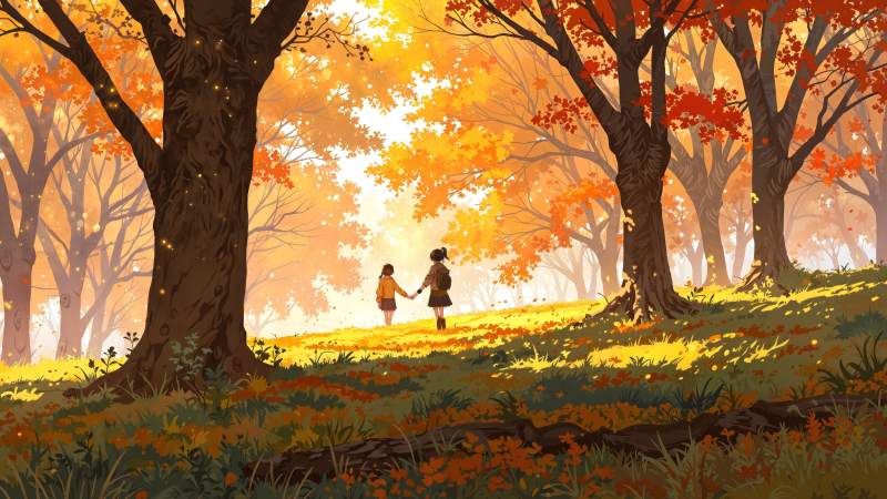 golden meadow wallpaper, picturesque view, peaceful nature, background for desktop wallpaper (horizontal)