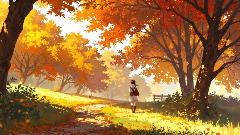 golden meadow wallpaper, tranquil landscape, nature beauty, background for desktop wallpaper (horizontal)