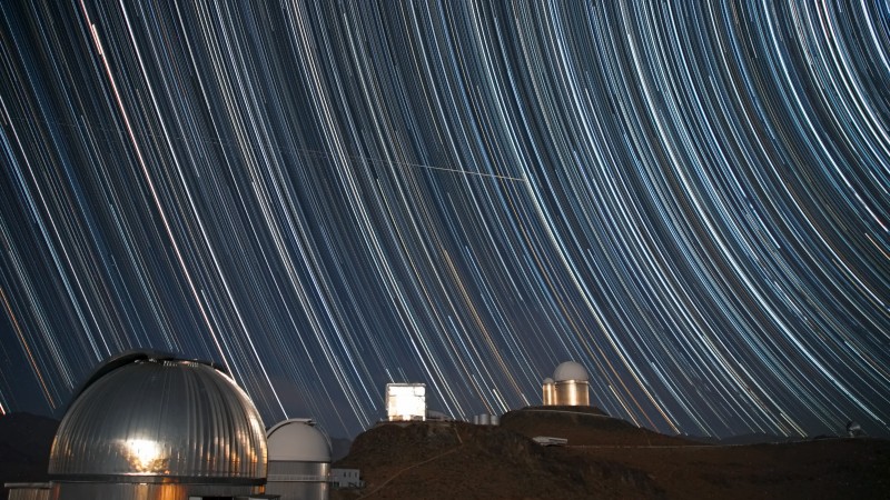 sky, exposure, observatory, astronomy, photo, stars, night (horizontal)