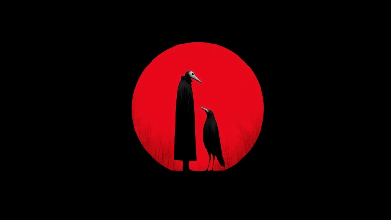 spooky art wallpaper, spooky vibes, gothic decor, background for desktop wallpaper (horizontal)