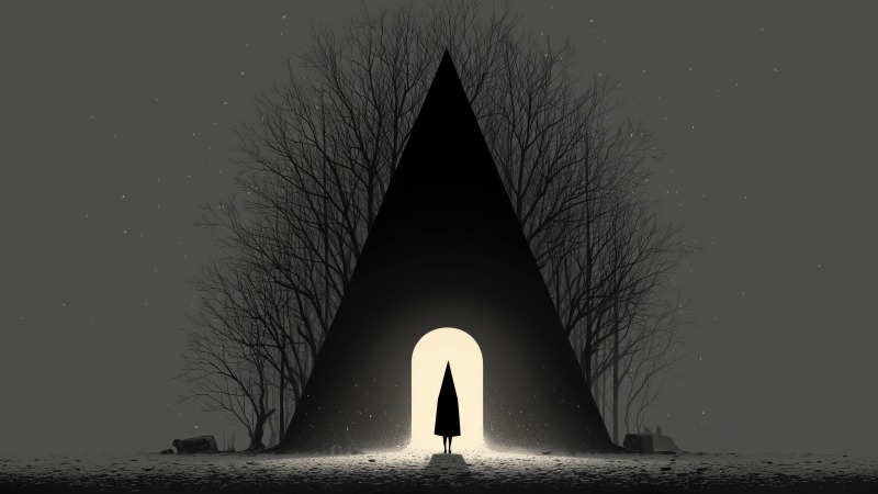 spooky images wallpaper, gothic horror, dark fantasy art, background for desktop wallpaper (horizontal)