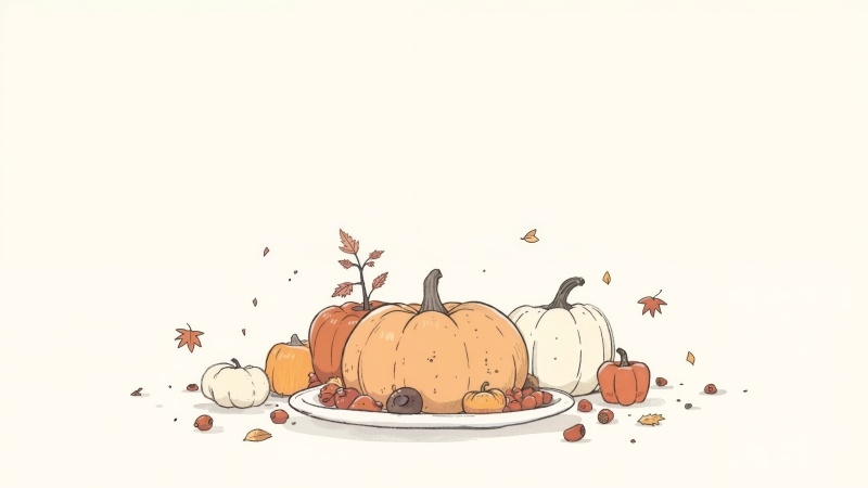 clipart wallpaper, fall decorations, turkey images, background for desktop wallpaper (horizontal)