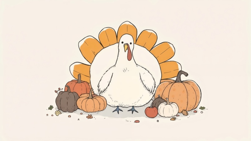 autumn illustrations wallpaper, festive imagery, autumn graphics, background for desktop wallpaper (horizontal)