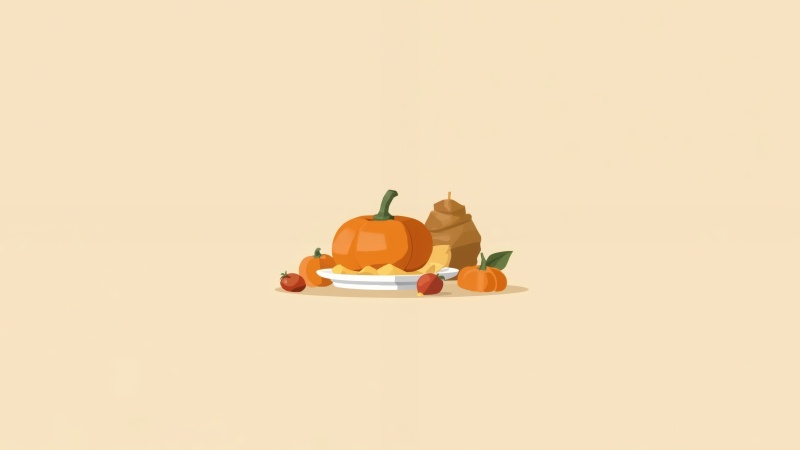 thanksgiving crafts wallpaper, holiday printables, pumpkin art, background for desktop wallpaper (horizontal)