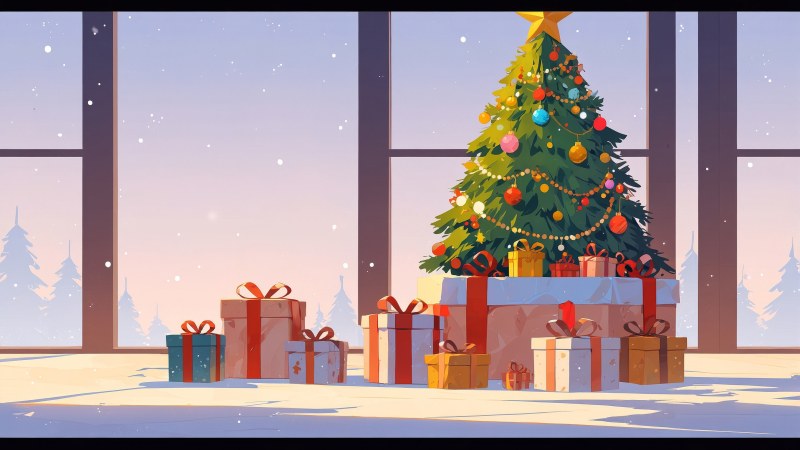 christmas gift wallpaper, xmas gift ideas, unique holiday gifts, background for desktop wallpaper (horizontal)