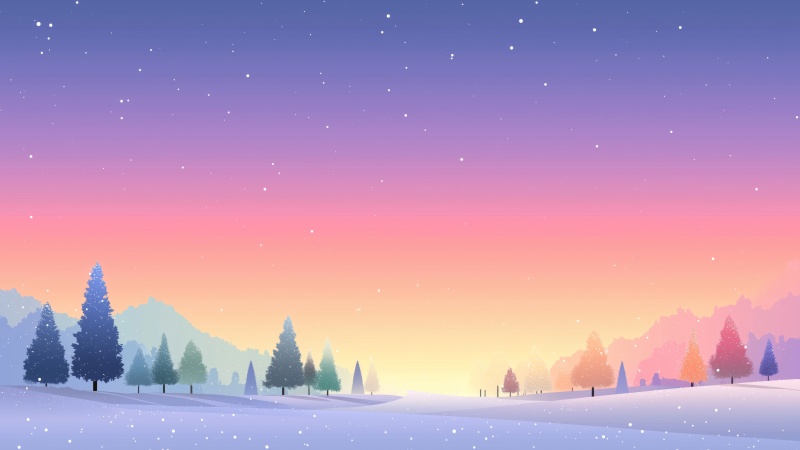 winter night wallpaper, snowy night, cold nights, background for desktop wallpaper (horizontal)